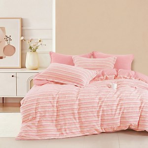 [Hot Item] Soft Handfeel Washed Yarn Dyed Stripe Check Cotton Fabric for Home Textile