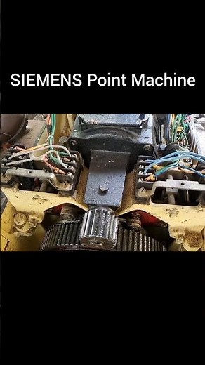SIEMENS Point Machine Sequence of operation in Slow motion #railwaysignalling #railautomation