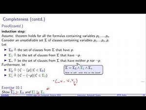 Lecture 08-1 Completeness of resolution proof system