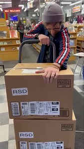 18 reactions | It begins! First shipment of Record Store Day exclusive releases arrived today. Available at 8am Saturday, April 20 at The Record Exchange — if Nick can get this load through the door by then. #RSD24 | The Record Exchange | Facebook