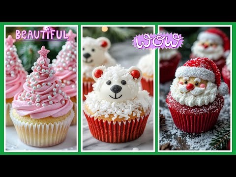 Beautiful Christmas cupcakes 🧁 🎄 ideas 💡