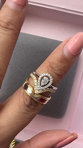 We created custom wedding bands designed to perfectly complement their pear-shaped engagement rings. These beautiful bands aren't just stunning on their own, but when placed together, they interlock like puzzle pieces, a symbol of their inseparable bond. Just like their love story, each ring is incomplete without the other, forming a whole when united. Wishing Miss Lyka and Sir Kit a lifetime of happiness and love that continues to perfectly fit together! #LesAlajeras #WeddingsRings #EngagementR