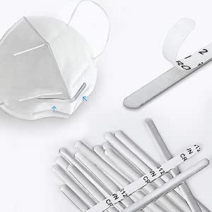 Nose Strips Nose Mask Nose Clips - Metal Strips Nose Wire for Mask Handmade DIY Making Accessories 90MM Flat Aluminum Nose Wire(50PCS)