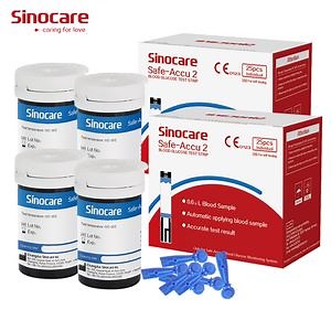 [Hot Item] Sinocare Blood Glucose Meter Household Sugar Test Machine Diabetes Testing Kit Blood Glucose Meter with Test Strip