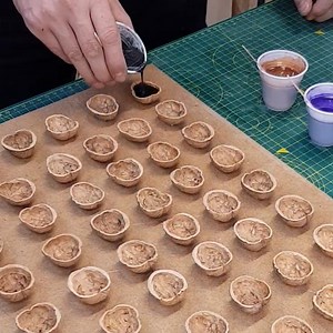 107K views · 240 reactions | DIY Amazing Walnut Shell and Resin Clock | S. Saint | Facebook