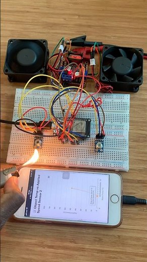 DIY Fan Speed controller circuit using ESP32 and MYSQL and MLX Sensor #electronics #technology