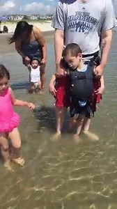 16K views · 1K reactions | Check out this little guy splashing in the sea with his Upsee :) | Firefly | Facebook