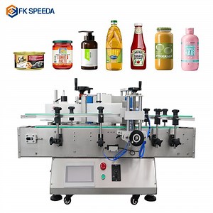 [Hot Item] Wanhe Automatic Double Side Labeling Machine, Labeling Machine Round Bottles, Sticker Labeling Machine with Date Print