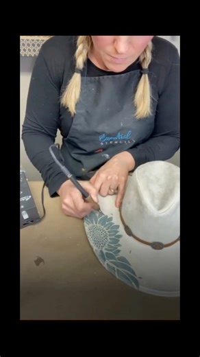 2.4K views · 32 reactions | This might shock you but…I didn’t burn a hole through my first hat burning project!  | Millers Rustic Sawmill | Facebook