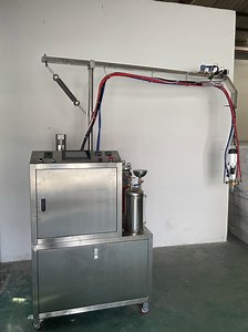 [Hot Item] PU Makeup Puff Foaming Production Equipment Polyurethane Low Pressure Foaming Machine Glue Filling Machine