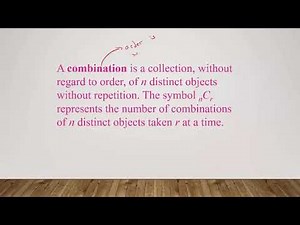 Probability: Counting Method - Permutations and Combinations