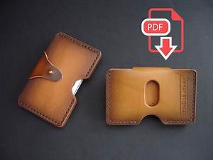 Horizontal Leather Card Holder Pattern: DIY Quick Access (PDF) - Etsy