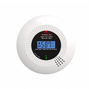 Detector de fum si monoxid de carbon (CO) FRAMMINO®, Wi-Fi, TuyaSmart/SmartLife App, LED Display, Alb - eMAG.ro