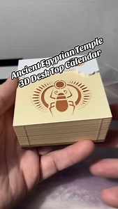 5.3M views · 123K reactions | So cool. Ancient Egyptian Temple 3D Desktop Calendar #ancientegypt #pyramids #3d #calendar #coolfinds #coolstuff #notepad | CPJ Collectibles | Facebook