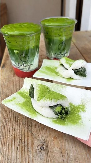 濃厚な抹茶あんこが入ってる絶品抹茶大福🍵#たもグルメ #japanesefood