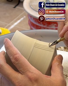 808. Testing a modified prototype sgraffito carving tool on a mug. Please leave your comment down below if you are interested in the tungsten carbide version. If I have enough demand, I’ll develop further. | Hsin-Chuen Lin Ceramics