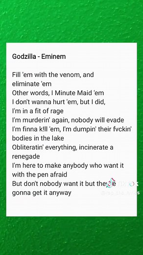 normal speed!! #eminem #godzilla #spedup #rap2410 #music #lyrics #rap #fast