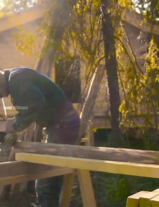 120K views · 2.3K reactions | Project- Alaskan Log Cabin Stairs and Railings | Rory Skinner | Facebook