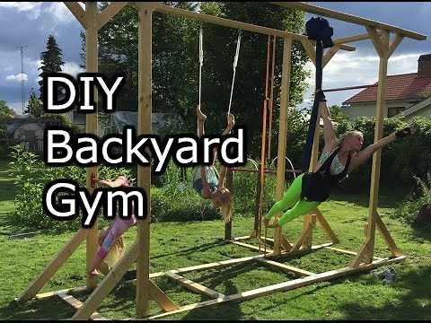 Homemade Backyard gym. How to make it simple.
