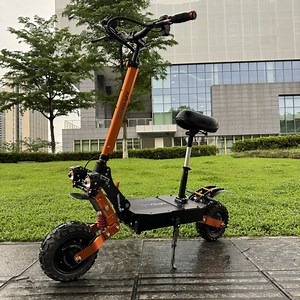 [Hot Item] Fast Speed 70-85km/h 50mph 11inch off Road 60volt 6000watts Dual Motor Electric Scooters with Seat Foldable Portable High Power Long Range E Scooter for Adults