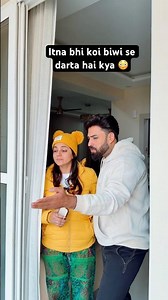 Log pata nahi kyun itna darte hain apni biwiyon se 😜 #comedy #nehabagga #restykamboj Husband wife