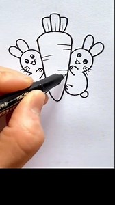 Cute 🐇 rabbits drawing . . #creative #drawingideas #fbreelsfypシ゚viralシ | Easy drawing for kids24