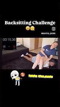 Back Sitting Challenge 🏋️‍♀️😬 #viralvideo #funny #lgbtiq #challenge