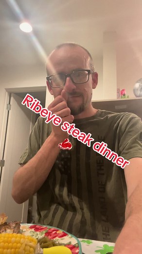 #ribeye #ribeyesteak #steak #dinner #husbandwife #married #smiles #christian #faith #joy #gooddays #wife @Delta Rae