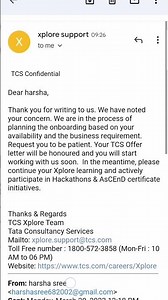TCS onboarding update from xplore support. #tcs #ignite #xplore #2023