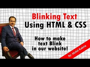 Blinking Text using CSS