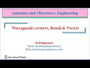 Waveguide corners, Bends and Twists##microwave device#EC8701#Antennas and microwave engineering