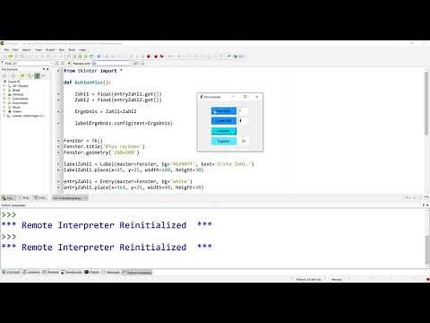 GUI mit tkinter - Programmierung mit Python