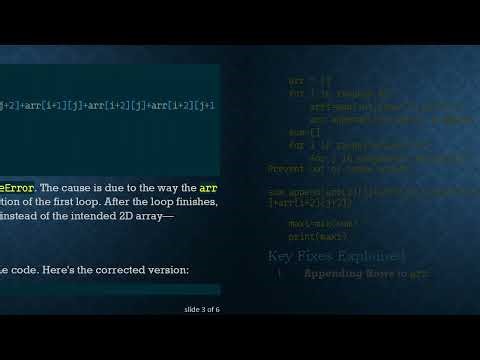 Resolving the TypeError: 'int' object is not subscriptable in Python Code