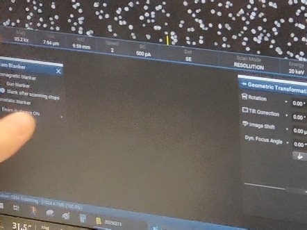 扫描电子显微镜操作