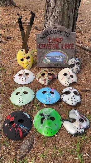 Jason Friday the 13th hockey mask collection #fridaythe13ththegame #summer #horrorshorts