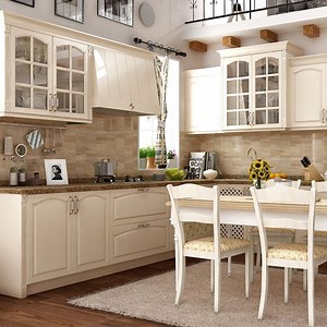 [Hot Item] European Style Modern Rta Modular Oak Solid Wood Kitchen Cabinets Furniture Factory