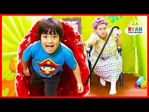 Ryan Escaping Grandma House Obby Maze Box Fort Challenge!!!