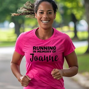 T-shirt commémoratif de course personnalisé : course caritative pour femmes, nom personnalisé - Etsy France