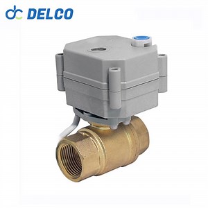 [Hot Item] DELCO 12V DN20 Normally Closed Two Way Mini Brass Electric Ball Valve