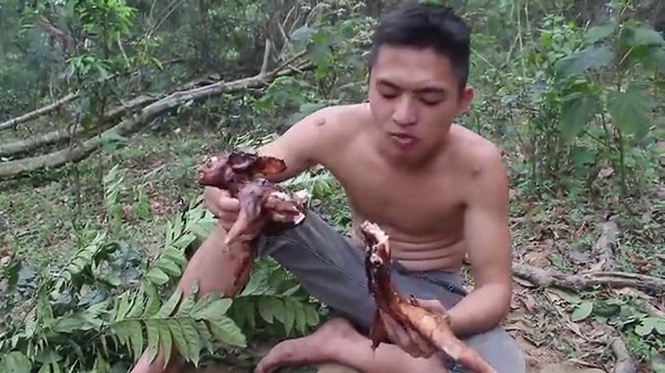 Primitive rabbit trap made easy