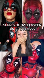 35K views · 1.3K reactions | MAQUILLAJE DE DEADPOOL❤️﫶 Día 18 de 31 de Halloween #MichmoonHalloween #31díasdehalloween #deadpool #marvel #costume #women halloween makeup videos | Michmoon | Facebook