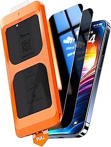 TOCOL for iPhone 13 Privacy Screen Protector True 25°Anti Spy 9H+ Hardness Tempered Glass for iPhone 13 Full Coverage Screen Protector Easy Installation 2 Pack