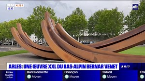 1.7K views | Une œuvre XXL du Bas-alpin Bernar Venet vient d'être installée à Arles | BFM DICI | Facebook