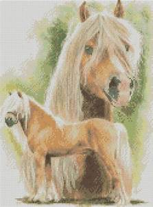 Quot Available As A Chart Only Or A Complete Kit Cross Stitch Haflinger