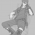 Anime Male Sitting Poses