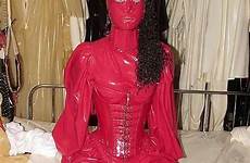 latex rubber red body full sexy women costumes clothes corset lantern mouse zoom over