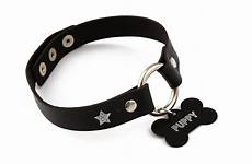play pet collar puppy faux leather custom star ddlg etsy