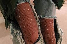 fishnet stockings pantyhose stocking thigh mesh lingerie fish skin long sexy high women