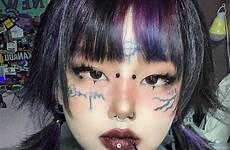 emo makeup aesthetic grunge hair girl edgy piercings tattoos asian kawaii tattoo cute korean alternative style choose board styles