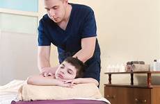 massage little boy chiropractor relaxed reception boys wellness procedure royalty stock dreamstime